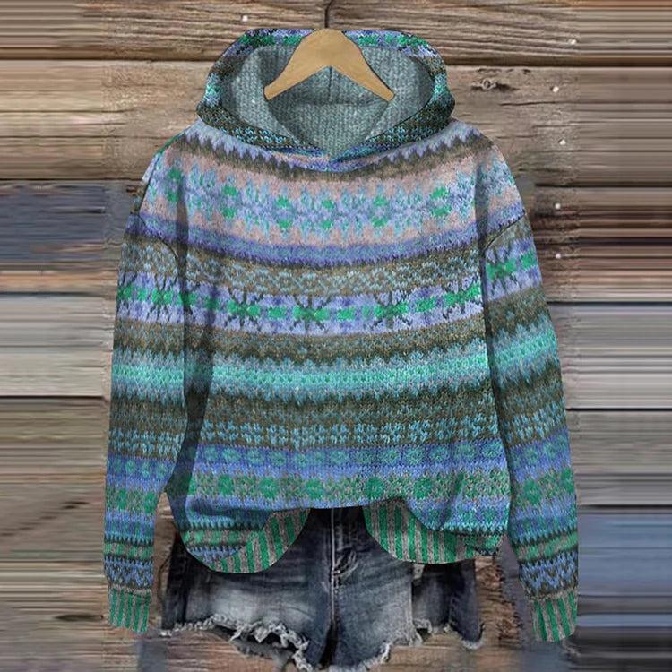 Gabrielle | Ethnic Retro Hooded Sweatshirt