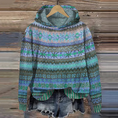 Gabrielle | Ethnic Retro Hooded Sweatshirt